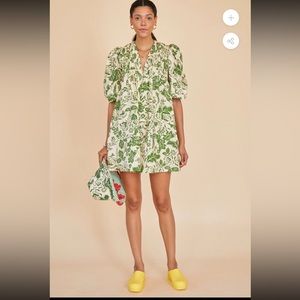 Hunter Bell Jenkins Dress- Green Gardens XS